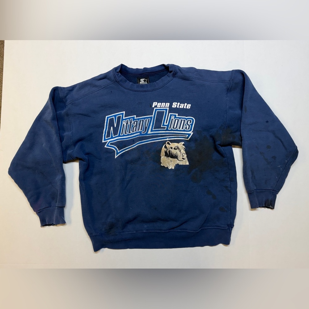 Vintage Starter Penn State Nittany Lions Men’s Large Blue Crewneck Sweatshirt